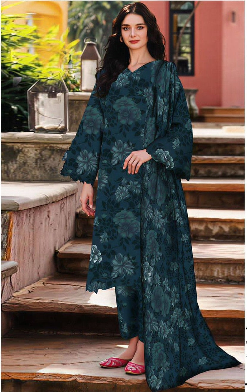 Chiffon Duppata 3pc Lawn Collection
