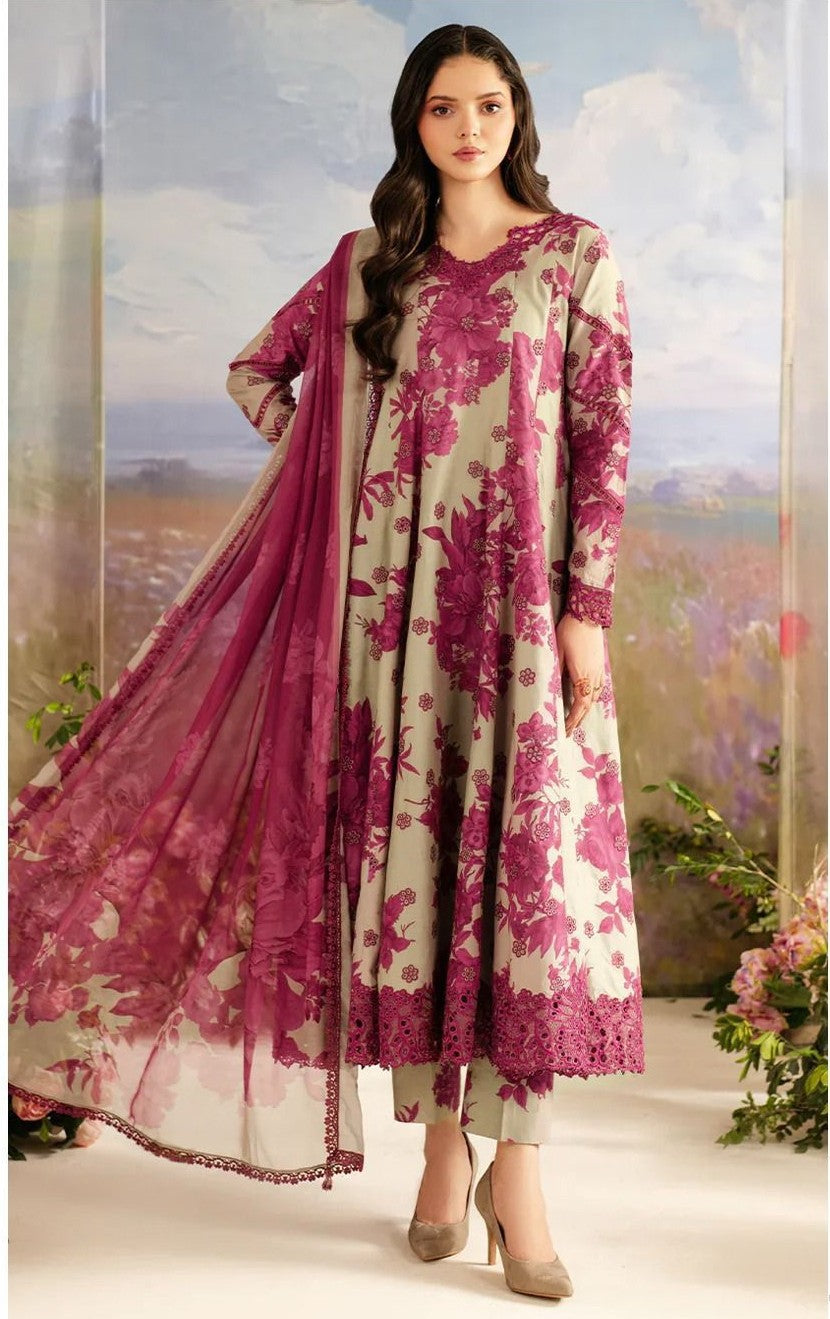 Chiffon Duppata 3pc Lawn Collection