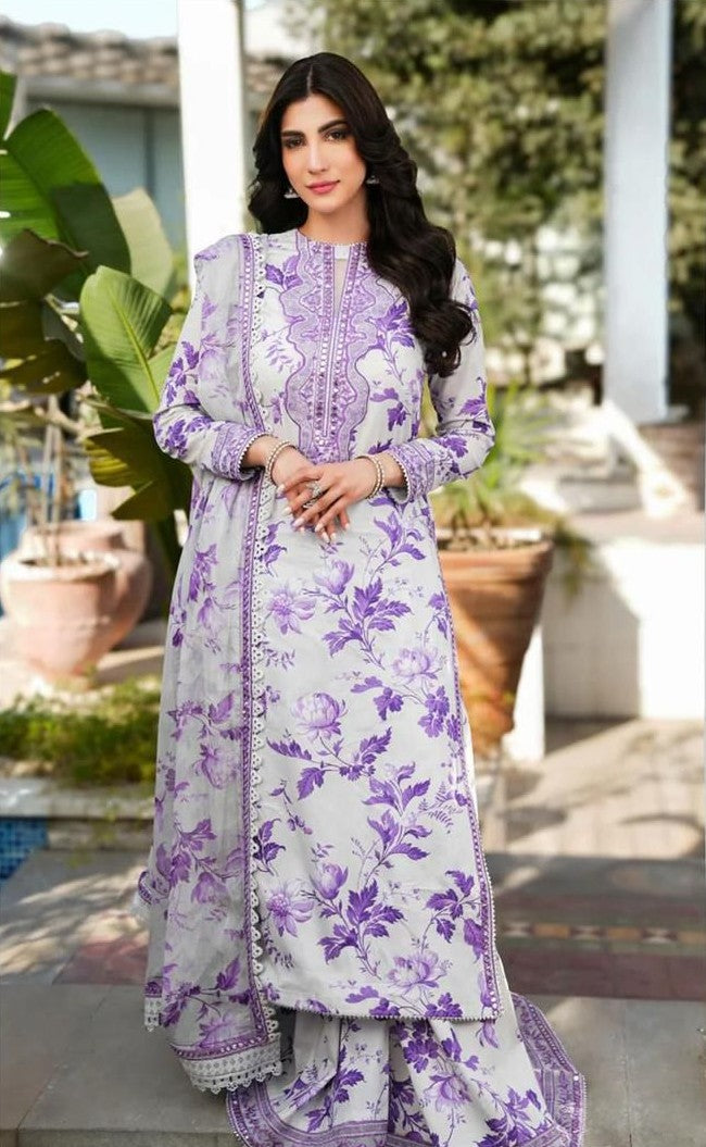Chiffon Duppata 3pc Lawn Collection