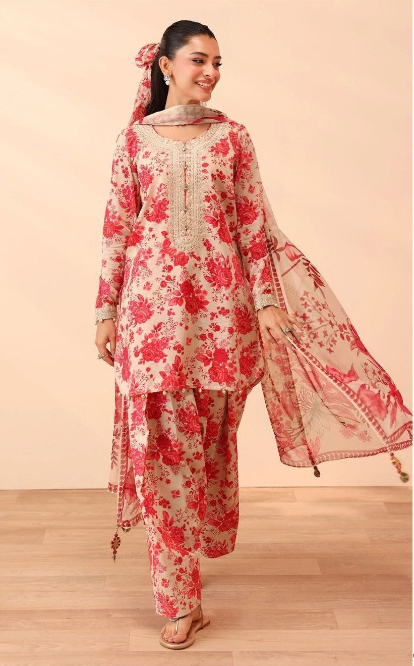 Chiffon Duppata 3pc Lawn Collection