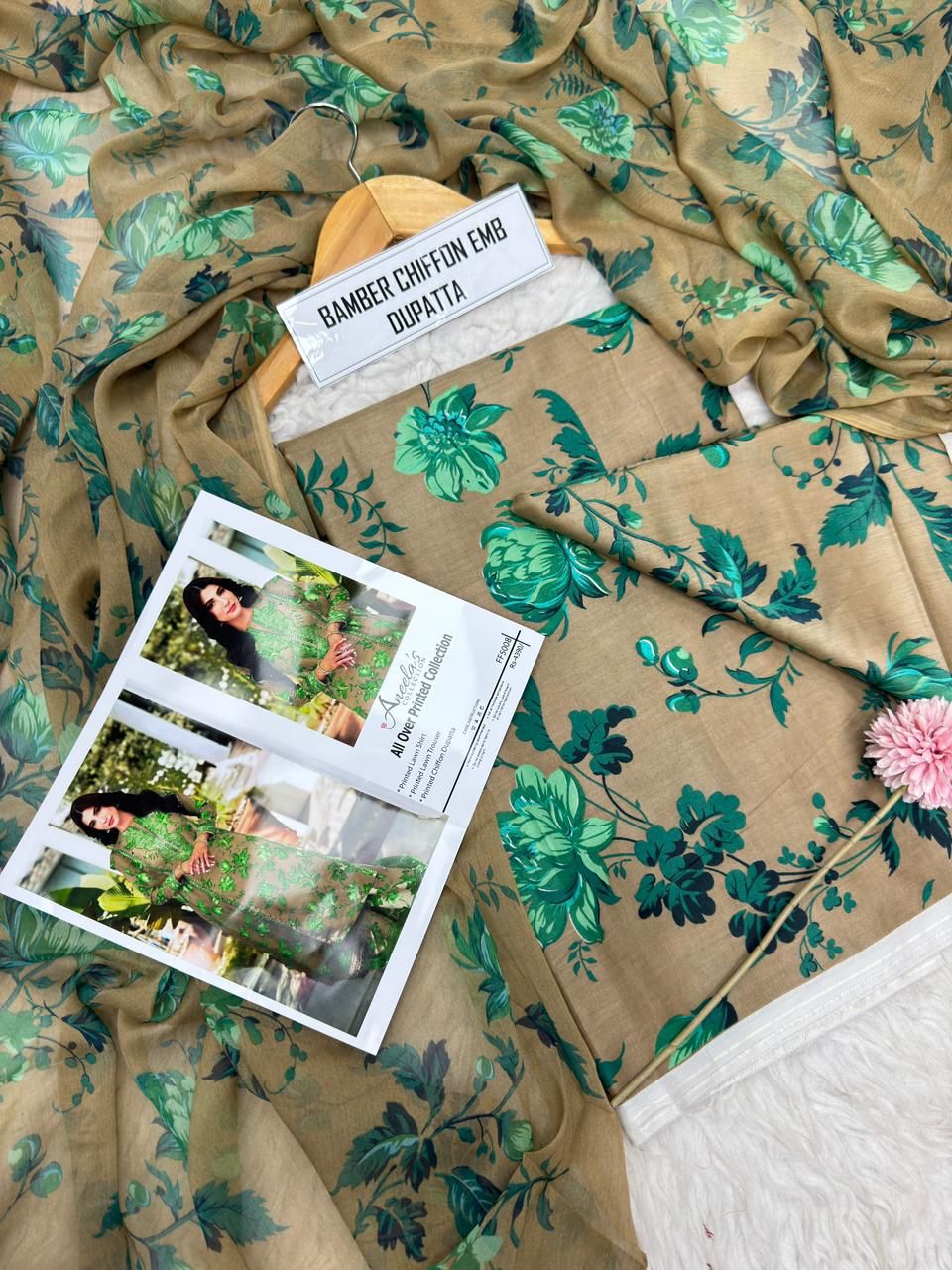 Chiffon Duppata 3pc Lawn Collection